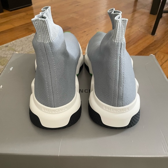 Brand new Balenciaga Speed Trainer grey white black green sz eu 39 - Picture 2 of 7